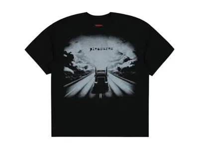 Pre-owned Pleasures Men's  Truck Heavyweight Shirt In Black