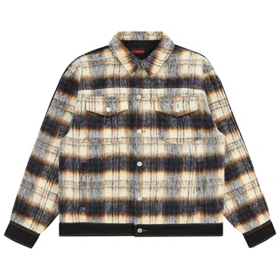 Pre-owned Pleasures Mental Trucker Jacket 'black'