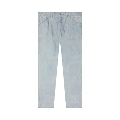 Pre-owned Pleasures Merit Denim Work Pant 'light Blue'