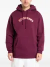 Pleasures Mirror Hoodie In Burgundy