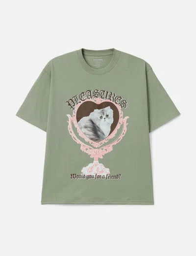 Pleasures Mirror T-shirt In Green