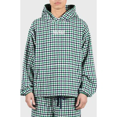 Pleasures Misquote Oversize Hoodie In Navy