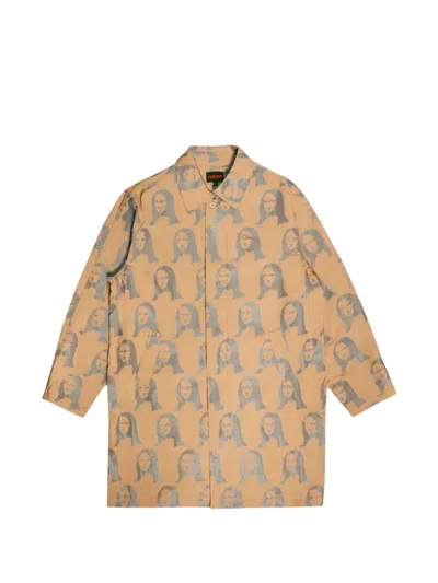 Pleasures Mona Single-breasted Coat In Brown