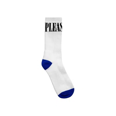 Pre-owned Pleasures Monitor Socks 'white' | Men's Size Onesize