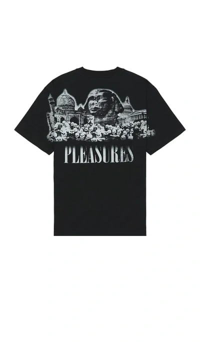 Pleasures Monuments Heavyweight T-shirt In 灰色