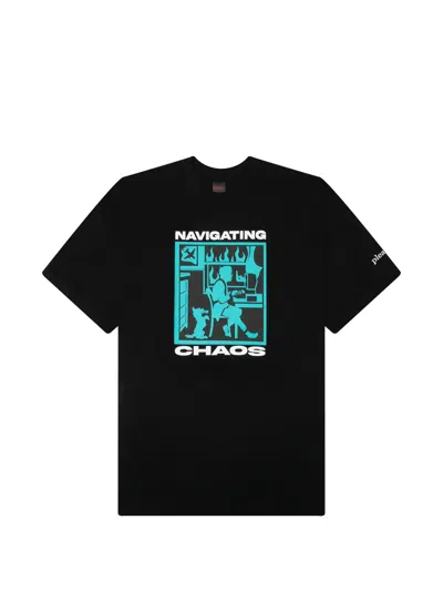 Pleasures Navigate T-shirt In Black
