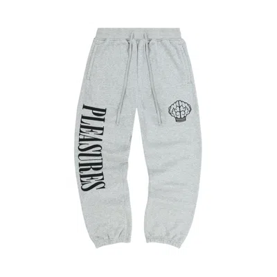 Pre-owned Pleasures Nerd Sweatpants 'heather Grey' | Men's Size Xl In Gray