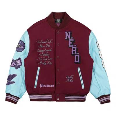 Pre-owned Pleasures N.e.r.d. Varsity Jacket 'purple'