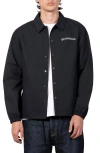 Pleasures Neural Logo Graphic Coach's Jacket In Black