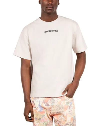Pleasures Neural Regular Fit Logo T-shirt In Neutral