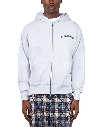 Pleasures Neural Relaxed Fit Logo Zip Hoodie In Animal Print