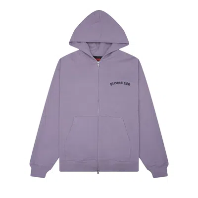 Pre-owned Pleasures Neural Zip Hoodie 'lilac' | Purple | Men's Size Xxl