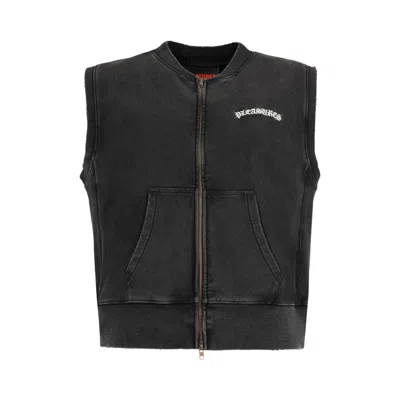Pre-owned Pleasures Neural Zip Vest 'black' | Men's Size Xl