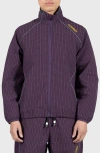 Pleasures Neutron Track Jacket In Eggplant