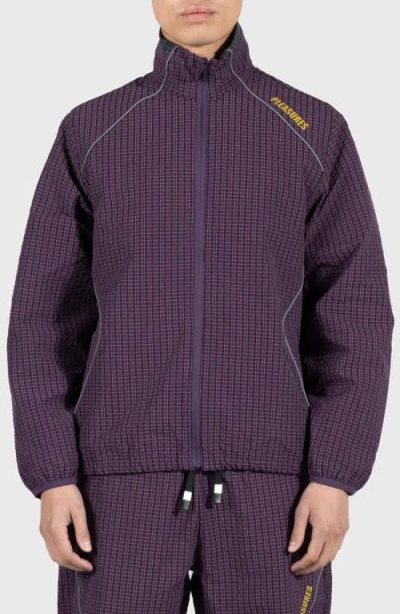 Pleasures Neutron Track Jacket In Eggplant