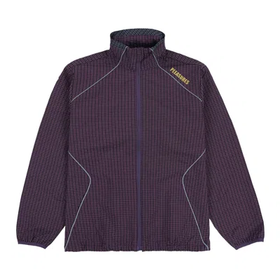 Pre-owned Pleasures Neutron Track Jacket 'eggplant' In Purple