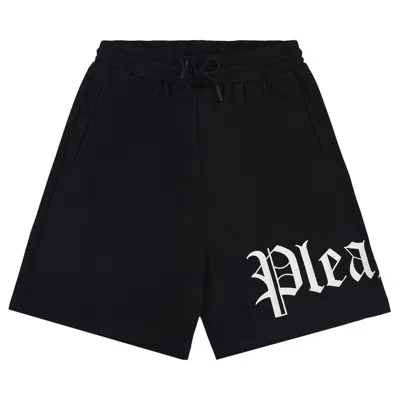 Pre-owned Pleasures Oe Wide Shorts 'black'