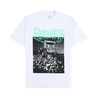 Pre-owned Pleasures Off Road T-shirt 'white'