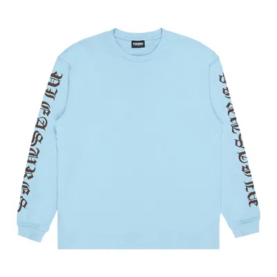 Pre-owned Pleasures Old E Heavyweight Long-sleeve 'blue' | Men's Size S