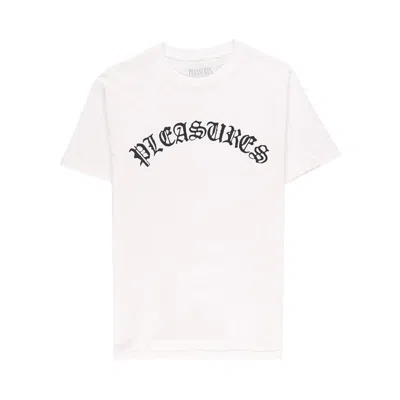 Pre-owned Pleasures Old E Logo T-shirt 'white'