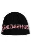 Pleasures Old E Skully Beanie In Black