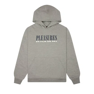 Pre-owned Pleasures On Film Hoodie 'heather' | Grey | Men's Size L