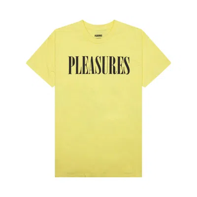 Pre-owned Pleasures Onyx 24 T-shirt 'cornsilk' | Yellow | Men's Size S