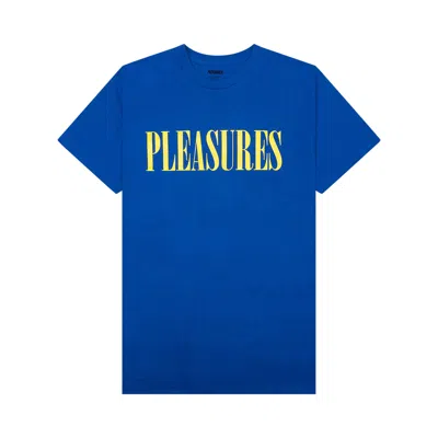 Pre-owned Pleasures Onyx 24 T-shirt 'royal' In Blue