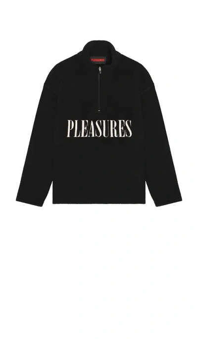 PLEASURES ONYX HALF ZIP POLAR FLEECE