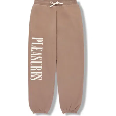 Pleasures Onyx Logo Joggers In Brown