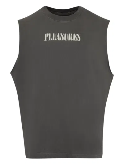 Pleasures Onyx Sleeveless Logo Vest In Green