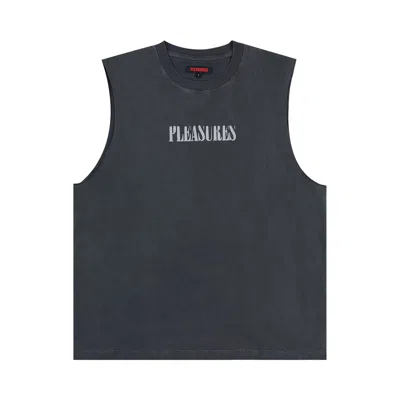 Pre-owned Pleasures Onyx Sleeveless Shirt 'faded Black'