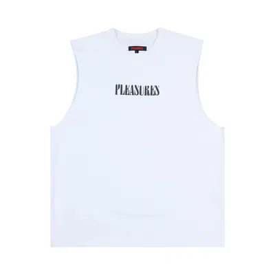 Pre-owned Pleasures Onyx Sleeveless Shirt 'white'