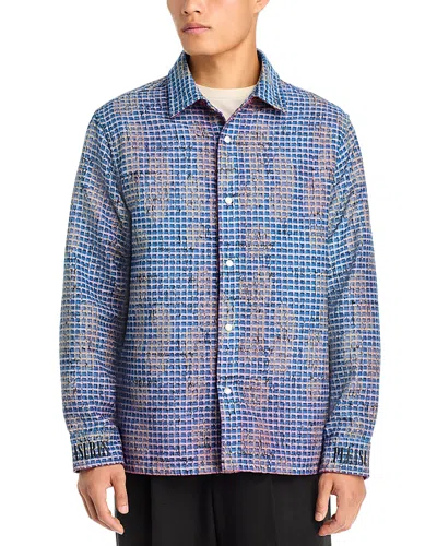 Pleasures Operator Overshirt In Blue