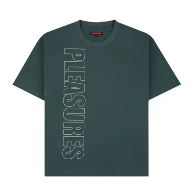 Pre-owned Pleasures Outline Heavyweight Shirt 'green' | Men's Size S