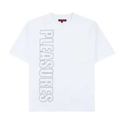 Pre-owned Pleasures Outline Heavyweight Shirt 'white' | Men's Size Xl