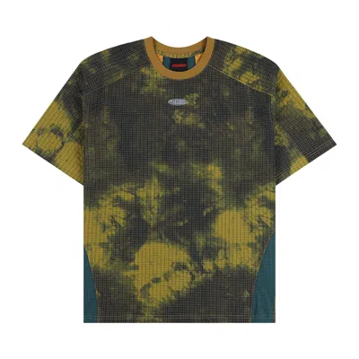 Pre-owned Pleasures Oval Tech Shirt 'yellow/green'