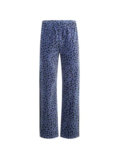 Pleasures Ozone Animal-print Trousers In Blue