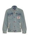 Pleasures Park Insulated Denim Jacket In Blue