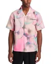 Pleasures X Richard Bernstein Pearl Print Camp Shirt In Pink