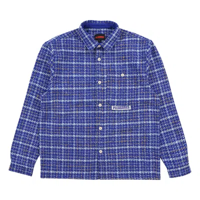 Pre-owned Pleasures Periodic Work Shirt 'blue'
