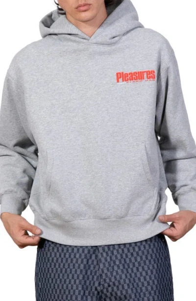 Pleasures Piano Bar Pullover Hoodie In Silver