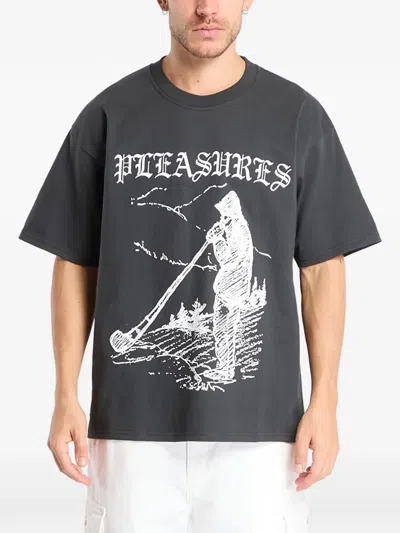 Pleasures Pipe T-shirt In Gray