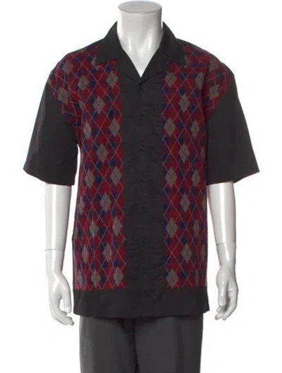 Pre-owned Pleasures Plaid Print Short Sleeve Shirt In Multi