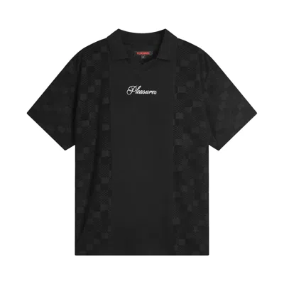 Pre-owned Pleasures Planets Polo Shirt 'black' | Men's Size M