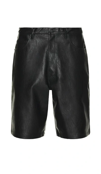 Pleasures Plaster Baggy Shorts In Black