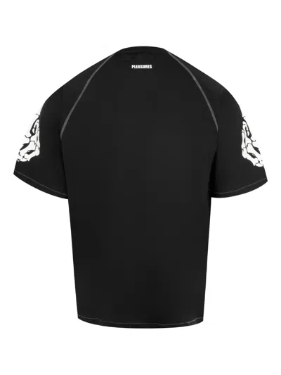 Pleasures Pollution Graphic Print T-shirt In Black