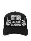 Pleasures Pollution Trucker Cap In Black