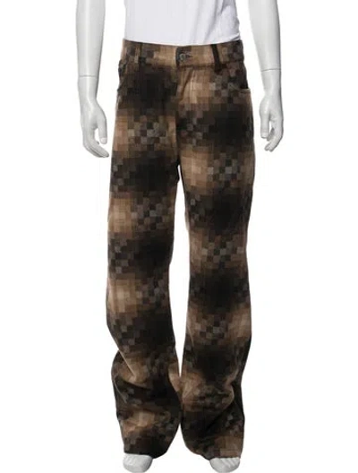 Pre-owned Pleasures Printed Pants In Brown