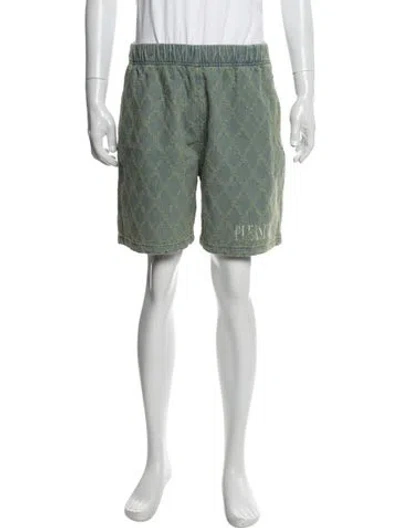 Pre-owned Pleasures Printed Shorts In Green